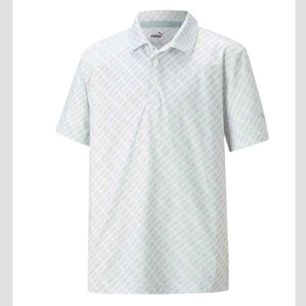 Men's Puma Gray Pineapple Golf Polo (XXL)